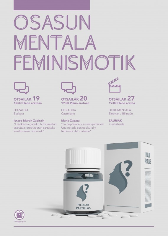 Buru osasunari ikuspegi feministatik begiratzeko zikloa antolatu da